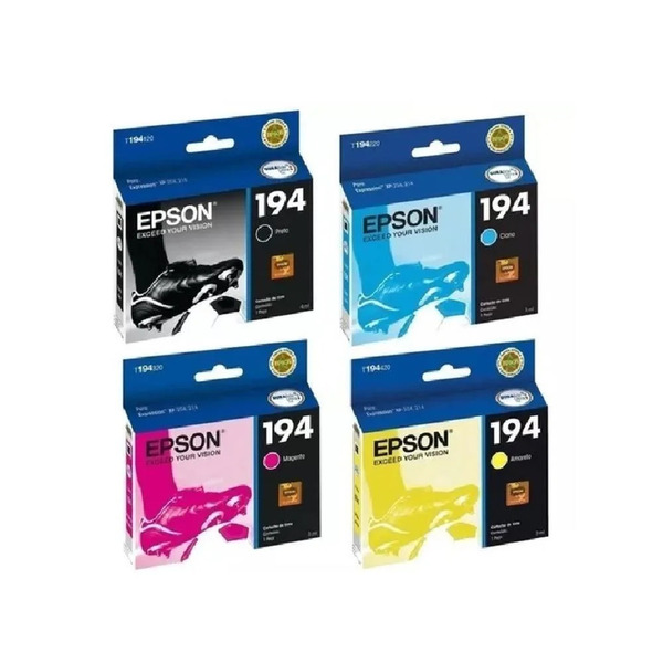 Cartucho De Tinta Epson T194 Kit 4 Cores | Expression Xp214 X